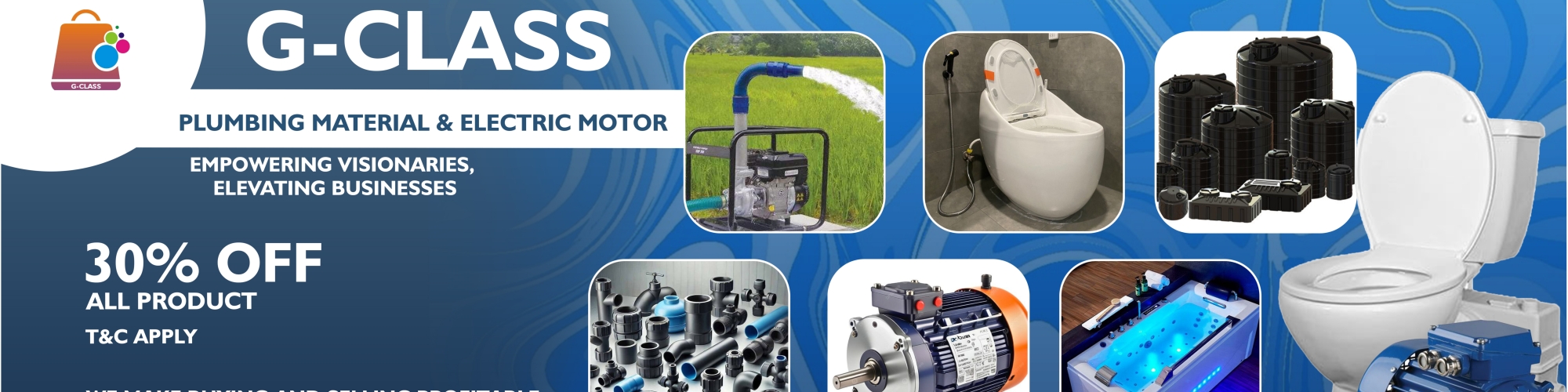 Plumbing Material and Electric Motor